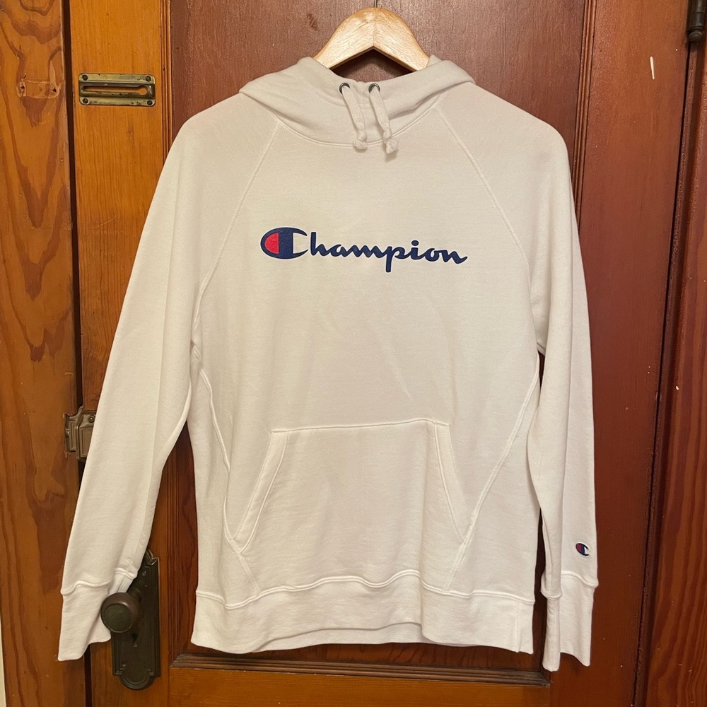 NWOT | Never Worn | White Champion Hooded Sweatshirt | Unisex